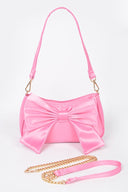 BOWIE Satin Bow Shoulder Bag