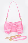 BOWIE Satin Bow Shoulder Bag