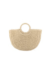 CORAL Straw Tote Bag