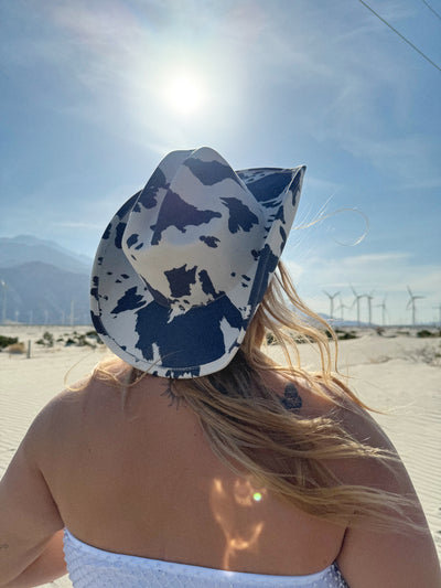 KACEY Cow Print Hat