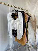 CASSIE White Puff Sleeve Top