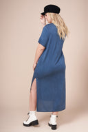 JESSIE  Navy Ultimate Maxi Tee Dress