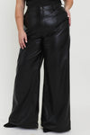 BELLA Vegan Leather Wide Leg Pants