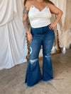 DYLAN Medium Wash Denim Flares