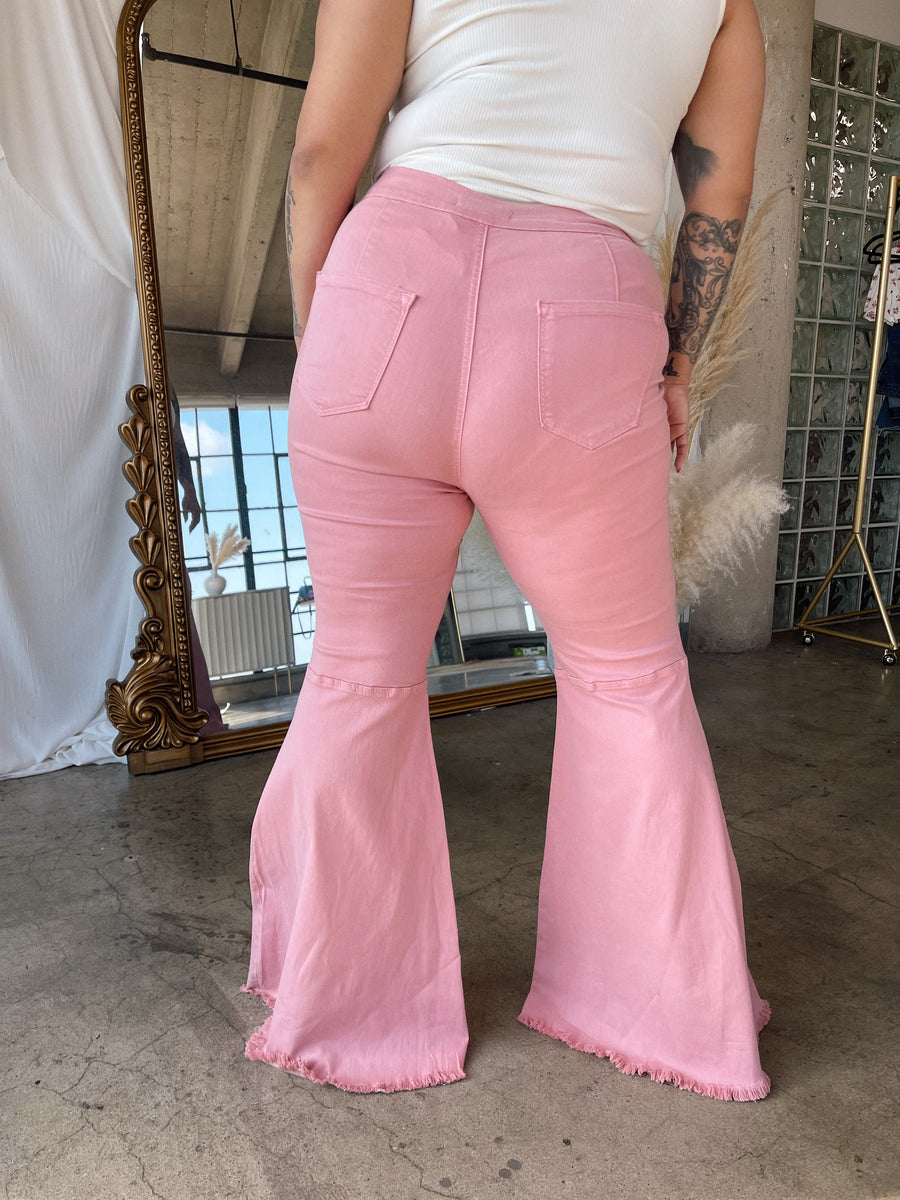 DALLAS Pink Flare Jeans