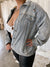 STUDDED Oversized Denim Jacket with Silver Studs