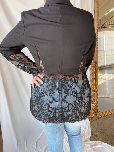 SCARLETT Black Lace Blazer