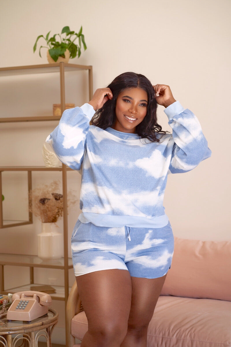 AURA Blue Tie Dye Set